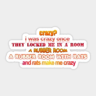 Crazy Rats Sticker